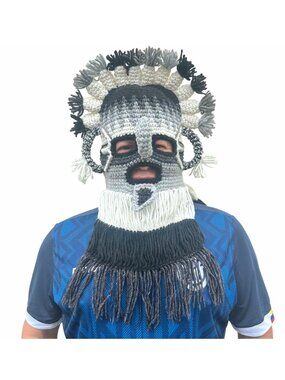 ⭐OZ Handmade Exotic Adult Mask Aya Diablo Huma Incas Ecuador Inti Raymi festival
